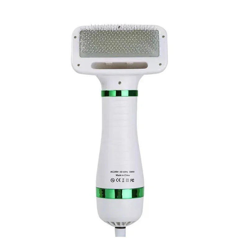 Pet Hair Dryer 2 with Slicker Brush Brush Professional Home Grooming Furry Drying Portable Dog Blower Grooming for Cat and Dog