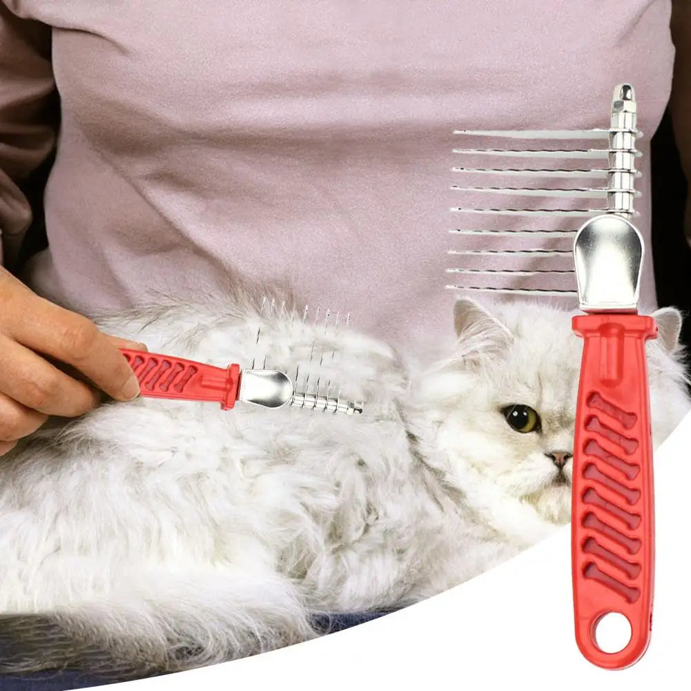 Dog Grooming Tool Stainless Steel Dog Dematting Comb Rake Brush Set for Cats Pets Grooming Tool for Fur Removal on for Doodles