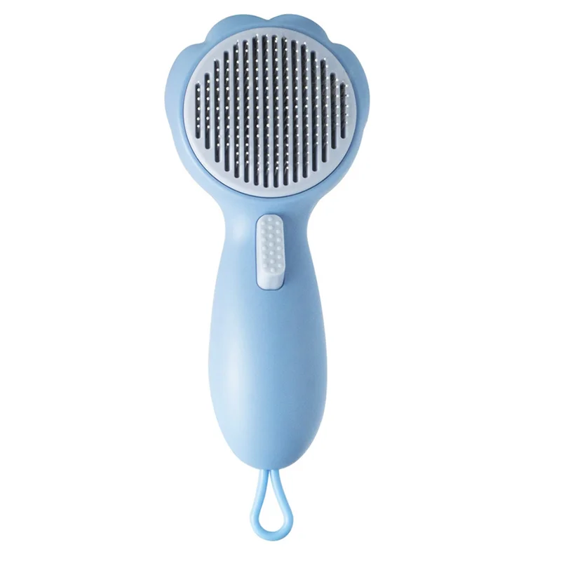 Cats Grooming Brush, Self-Cleaning Slicker Pet Brush for Pats, Dog Bath Brush for Shedding and Grooming