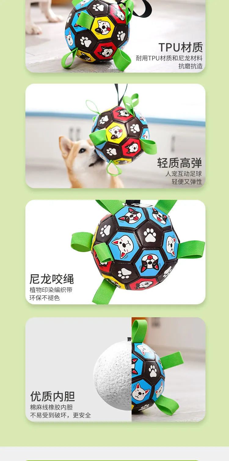 Outdoor Training Interactive Frisbee Football Dog Toy with String, Foldable Ball Molar Toy, Puppy Chew Accessories