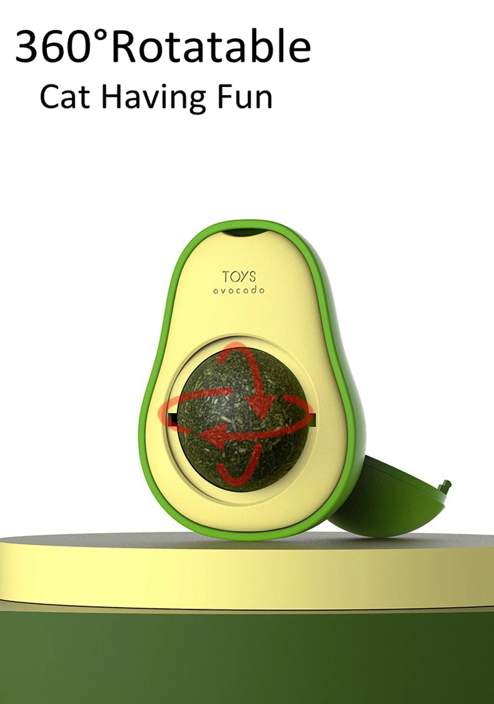 Avocado Shape Cat Toys Gatos Catnip Mint Interactive Ball Mascotas Pet Accessories Companion Bionic Fun Healthy Gut