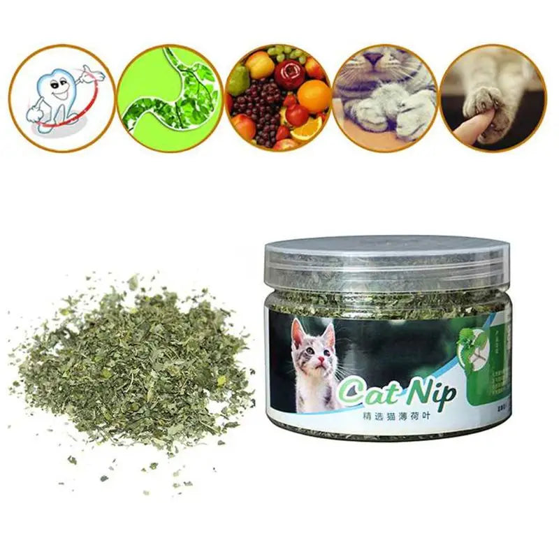 367A Premium for Cat Dental Clean Treats Catnip Treats for Cat Mints Treats Natural Mint Leaves for Pet Kitten 10g/20g/30g