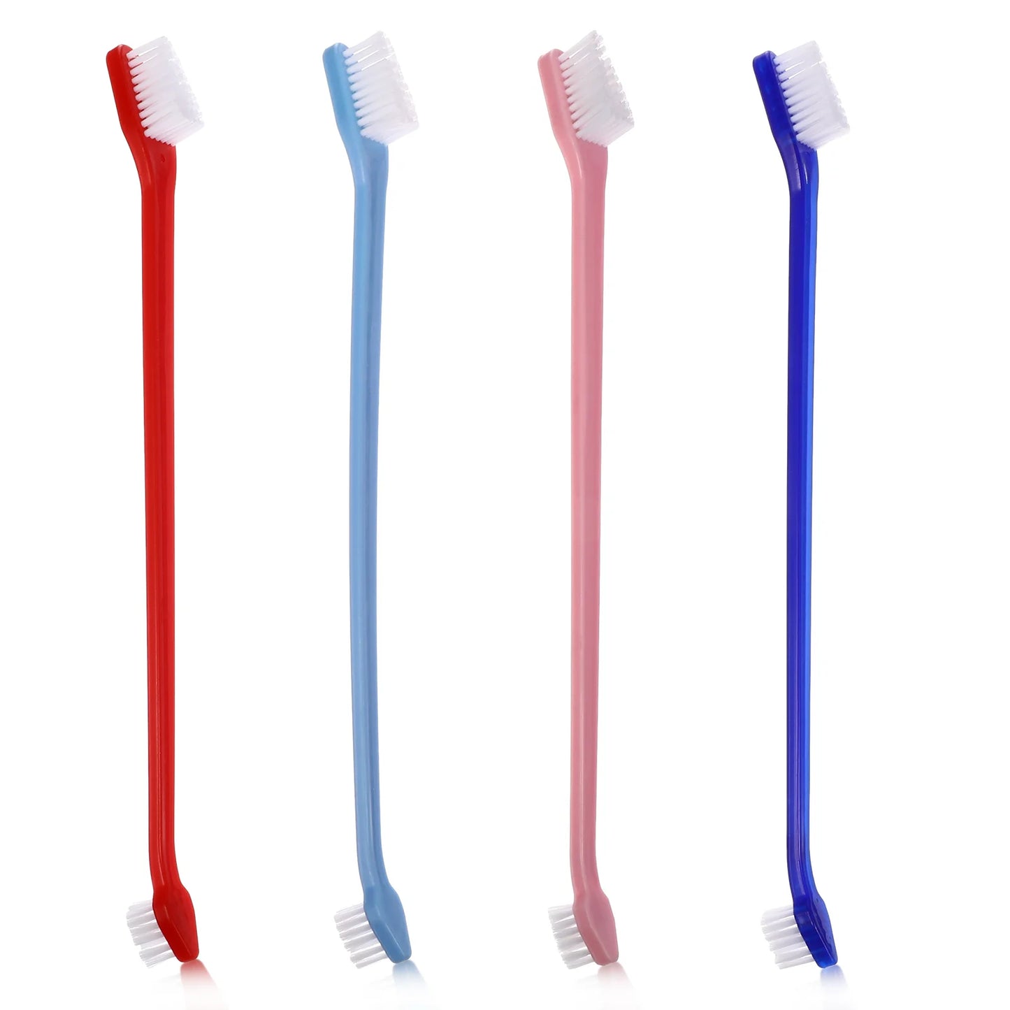 12 Pcs Pet Toothbrush Clean Dual Headed Dog Cat Teeth Cleaning Chew Toys for Small Dogs