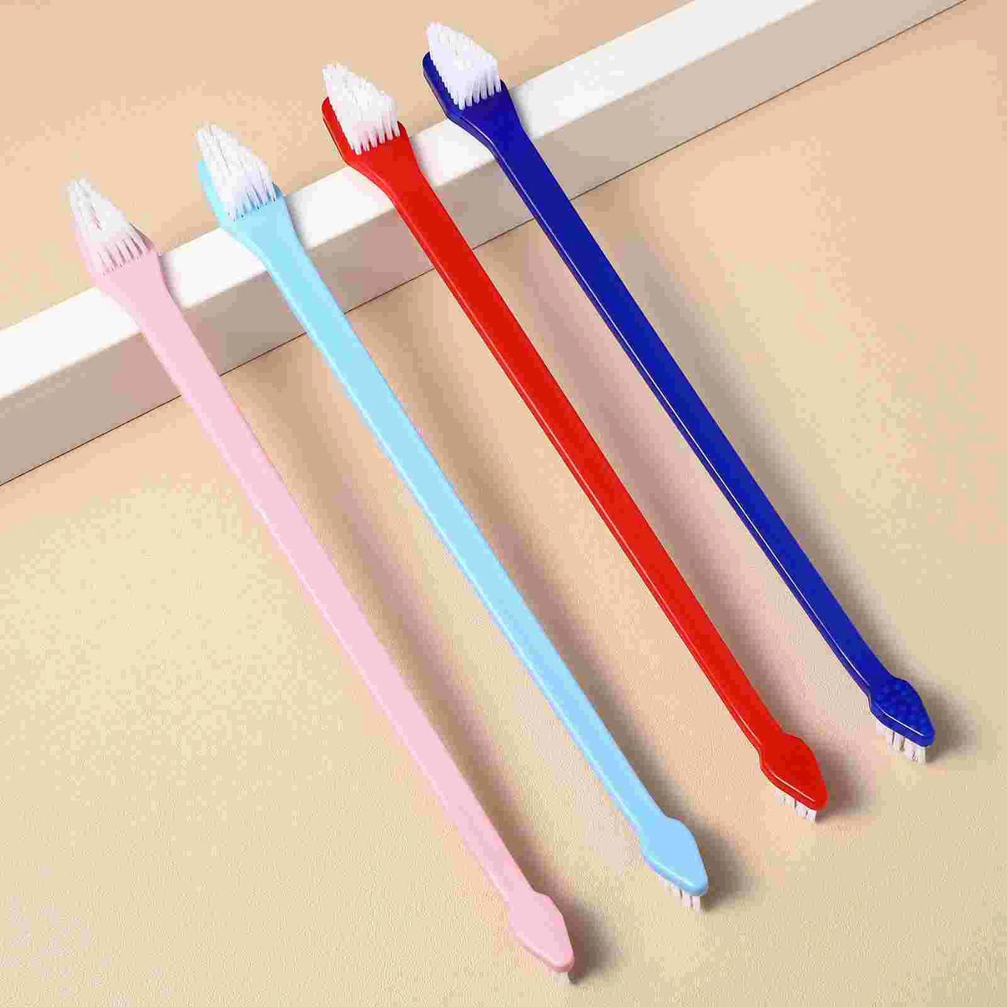 12 Pcs Pet Toothbrush Clean Dual Headed Dog Cat Teeth Cleaning Chew Toys for Small Dogs