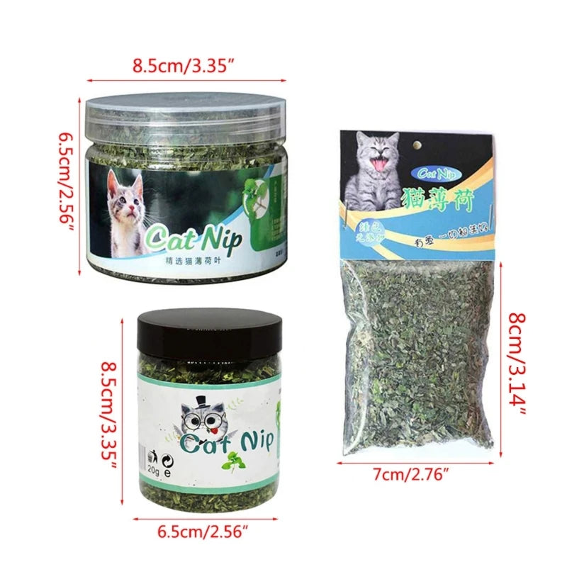 367A Premium for Cat Dental Clean Treats Catnip Treats for Cat Mints Treats Natural Mint Leaves for Pet Kitten 10g/20g/30g